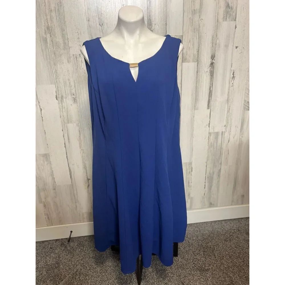 R&M Richard’s blue flare dress
